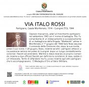 La targa di Italo Rossi