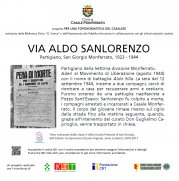 La targa di Aldo Sanlorenzo